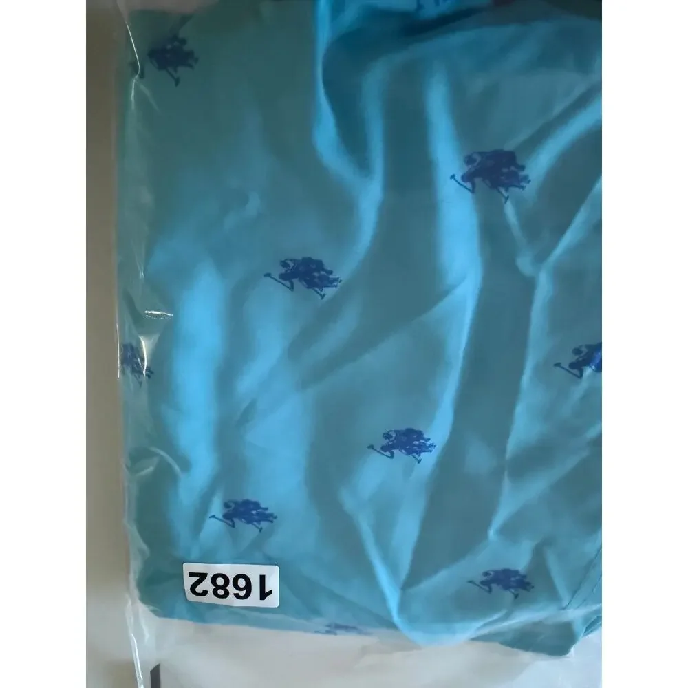 U.S. Polo‎ Assn Boys Aqua Blue Allover Pony Swim Trunks Shorts XL 14-16